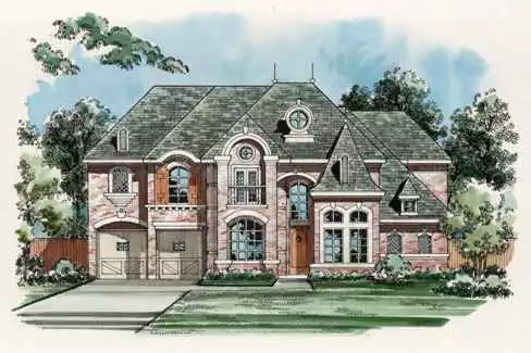 image of french country house plan 6807
